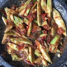 Sambal khas lampung yang merupakan perpaduan buah mangga kuini, terasi bakar, cabai, gula serta garam. Rujak Terasi Mangga Muda Steemit