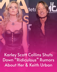 Hollywood - No, Karley Scott Collins and Keith Urban are not dating and living together, she clarified in response to a viral report about her and the newly divorced country music singer. "