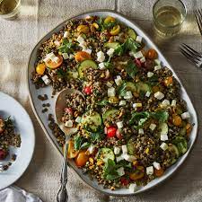 Marinated Lentil Salad With Zucchini And Tomatoes Recipe On Food52 Recipe Lentil Salad Tomato Recipes Food 52
