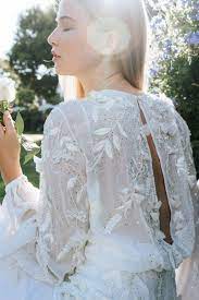 Ethereal Florals Wedding Dresses For The Cool Bride Simple Wedding Gowns Ethereal Wedding Dress Wedding Dresses