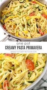 One Pot Creamy Pasta Primavera Creamy Pasta Primavera Creamy Pasta Pasta Primavera