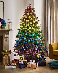 24 Creative And Unusual Diy Christmas Tree Ideas On A Budget Rainbows Christmas Rainbow Christmas Tree Different Christmas Trees