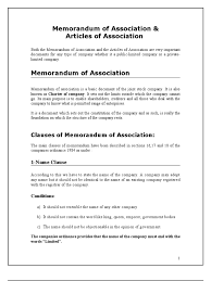 Companies had the choice of adopting some or all of these provisions into their articles of association. Memorandum Of Association Articles Of Association Board Of Directors