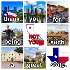 Since texas is in snow, i made a meme of it. Texas Memes Texas Bub Facebook