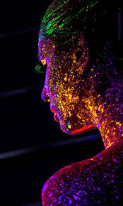 Download 480x800 Glamour Madonna By Ilya Enjoker Cell Phone Wallpaper Category Art Graphics Neon Photography Neon Painting Body Painting