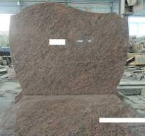 Brazilian Stone/Granite Rose Dalva Factory Direct Wholesale Tombstone  Gravestone