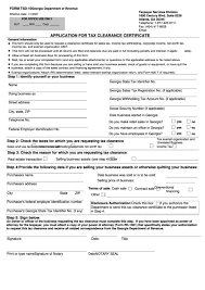 Once received by the department, if your application is accurate and complete your certificate will be issued within ten business days. Fillable Form Tsd 10 Application For Tax Clearance Certificate Printable Pdf Download