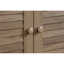 Cubbyhole storage features two adjustable shelves for flexible storage options. Sauder Harbor View Storage Cabinet In Salt Oak 416825