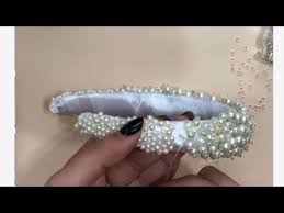 عندك طوق الشعر قديم وخرز تعالي اعطيك فكرة راقية لصنع احلى طوق للعيد Diy Hairband Youtube Jewelry Diamond Bracelet Stuff To Buy