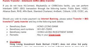 For example, if your credit card due date is on sunday; What Is Ibg Transfer Ambank