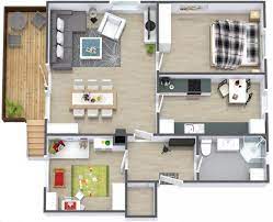 Small 2 bedroom apartment design plans. 20 Interesting Two Bedroom Apartment Plans Home Design Lover