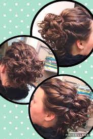 Side Twists With Curly Bun Apostolic Pentecostal Curly Bun Dance Hairstyles Hair Styles