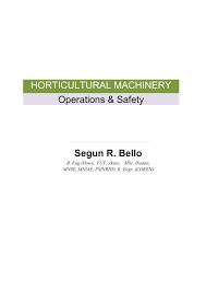 Pdf Horticultural Machinery Equipment And Safety