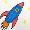 Print usa rocket coloring page (color). 1