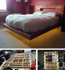 Es reicht aber auch schon, ein vorhandenes. Bett Selber Bauen 12 Einmalige Diy Bett Und Bettrahmen Ideen Floating Bed Diy Diy Bed Bed Design