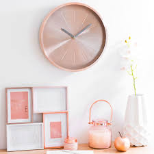 Horloge En Metal D 36 Cm Lulea Copper Maisons Du Monde Avec Images Deco Chambre Rose Gold