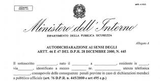 Ecco Il Modulo Per L Autocertificazione Che Consente Di Uscire Di Casa