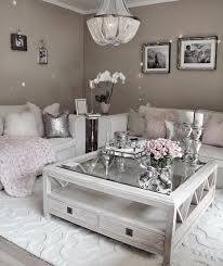 Greys Creamy And Pink Work Perfect For A Glam Girlish Space Glam Living Room Decor Glam Living Room Elegant Living Room