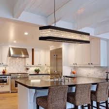 Clear Crystal Linear Chandelier Lighting 6 7 9 Lights Vintage Kitchen Island Lighting In Black Gold Takeluckhome Com