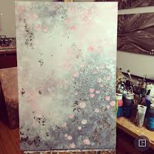 Blumenliebe Acryl Auf Leinwand 60x90cm Mit Rosa Weiss Grau Und Blattsilber Itsonlyloveart Artwork Painting Art Acryl Diy Art Art Instagram