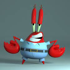 3d Mr Krabs Sirigueijo Model Mr Krabs American Cartoons Spongebob