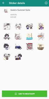 All of the art and characters belongs to mihoyo and whoever created them and added them to honkai's discord channel, i take. Honkai Stickers Fur Android Apk Herunterladen