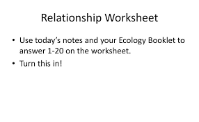 Worksheets are model 1 predatorprey relationships relationship between, sym. Ecological Relationships Worksheet Answers Promotiontablecovers