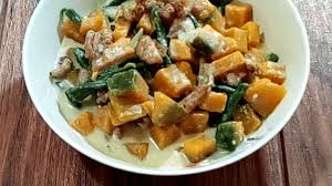Kalabasa and egg recipe, sobrang sarap. Ginataang Kalabasa At Sitaw With Crispy Chicken Skin Recipe Delishably