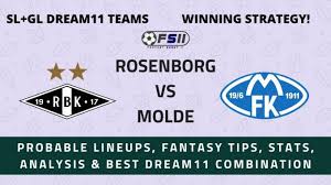 Norwegian eliteserien match rosenborg vs molde 27.10.2019. Rosb Vs Mol Rosenborg Vs Molde Norwegian League Best Dream11 Combination Probable Lineups Team News Fantasy Tips Fantasy Scout 11