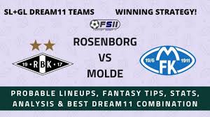 Rosenborg in actual season average scored 1.83 goals per match. Rosb Vs Mol Rosenborg Vs Molde Norwegian League Best Dream11 Combination Probable Lineups Team News Fantasy Tips Fantasy Scout 11