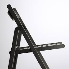 When the rustic, warm wooden surface meets the black steel legs with clean lines, an exciting contrast arises. Terje Folding Chair Black Ikea