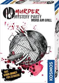 This is a murder mystery roll playing game that Kosmos 695118 Murder Mystery Party Mord Am Grill Krimi Dinner Partyspiel Kaufen Spielwaren Thalia