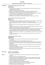 Structuring and formatting your cv. Video Production Manager Resume Samples Velvet Jobs