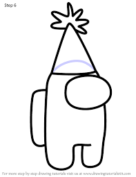 Coloringonly has been updating a great collection of 200 printable among us coloring sheets. Learn How To Draw Party Hat From Among Us Among Us Step By Step Drawing Tutorials