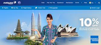 Flat 10% off promo code on flights online at malaysia airlines. American Express Malaysia Airlines Promotion Discount Through May 8 Live From A Lounge
