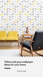 Yellow Grey Abstract Wallpaper Pattern Design Muralswallpaper In 2020 Grey And Yellow Living Room Living Room Grey Wallpaper Living Room