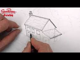 Easy Birds Eye View House Drawing How To Draw A House Drawing Lessons Drawings Drawing Tutorial