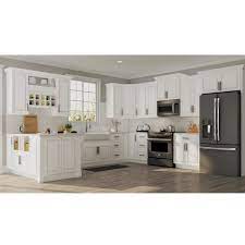 Hampton bay shaker assembled 30x34 5x24 in pots and pans drawer base kitchen cabinet satin white kdb30 ssw the home depot. Hampton Bay Hampton 14 5 X 14 5 In Cabinet Door Sample In Satin White Hbksmpldr Sw The Home Depot