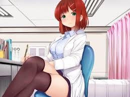 5 out of 5 stars. Bed Green Eyes Kozue Akari Nurse Original Red Hair Short Hair Skirt Thighhighs Konachan Com Konachan Com Anime Wallpapers