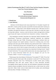 Coal mining kpc sangatta mogok kerja 2019. Pdf Analisis Penambangan Batu Bara Pt Kaltim Prima Coal Kota Sangatta Kabupaten Kutai Timur Provinsi Kalimantan Timur