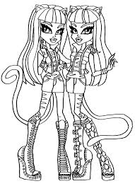 Free Monster High Coloring Pages For Kids Monster Coloring Pages Cat Coloring Page Coloring Pages