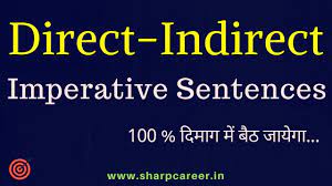 Indirect speech for imperative sentences. Direct Indirect Speech Imperative Sentences Direct Indirect Narration English Grammar Youtube