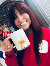 Wishing a coffee shop friend a merry Christmas