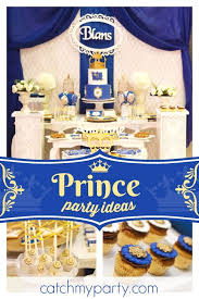 Baby Prince 1st Birthday Decoration Ideas For Boy Little Prince Birthday Blans 1st Birthday Catch My Party Prince Birthday Party Prince Party Birthday Party Activities