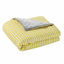 Plaid En Coton Jaune Gris 75 X 100 Cm Gaston Chambre Bebe Maison Du Monde Chambre Bebe Turquoise Couverture Bebe