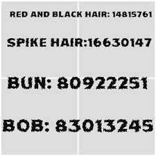 You can now search for specific hairstyles with this search function. Rp Hair Ids Roblox