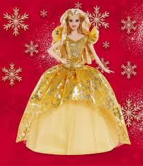 Holiday Barbie Blonde Gold Ght54 Best Buy In 2020 Holiday Barbie Holiday Barbie Dolls Barbie