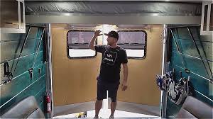 Buy fold down bed and get the best deals at the lowest prices on ebay! Bed Lifts To Ceiling In This Diy Stealthy Cargo Trailer Conversion