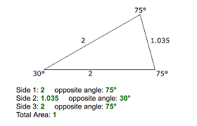 A = area of the triangle. Formula To Calculate The Triangle Side Width Stack Overflow