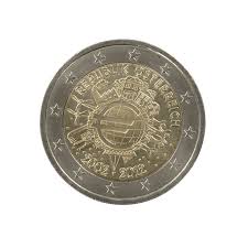 2 Euro 10 Ans De L Euro Autriche 2012 Le Comptoir De L Euro Le monete euro circolanti più rare. 2 euro 10 ans de l euro autriche 2012